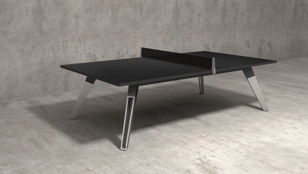 designer ping pong table outdoor black